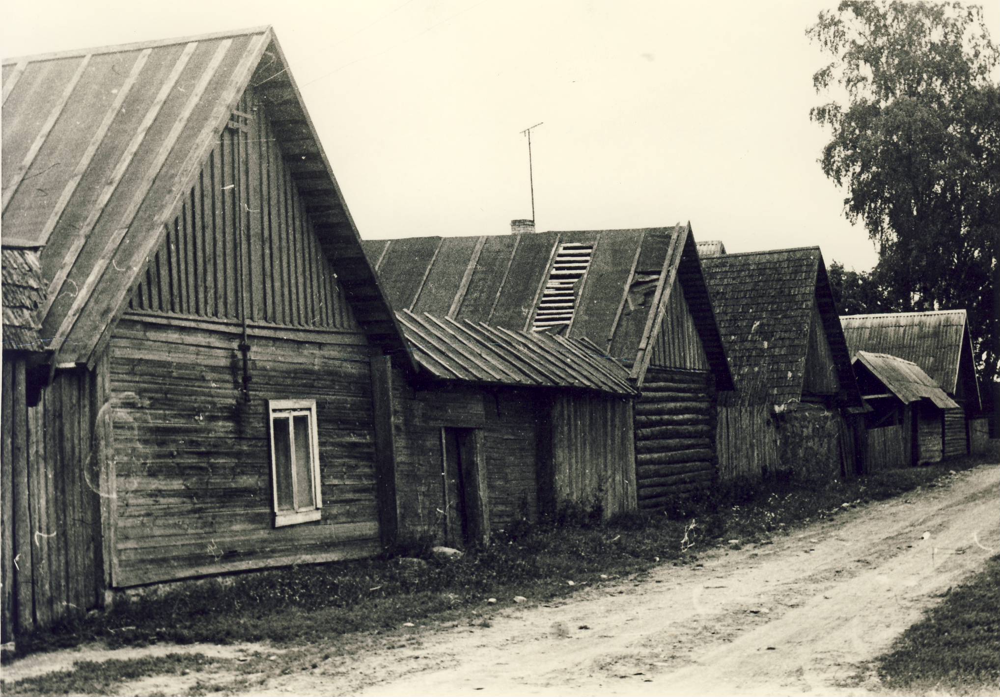 Tonja külatänav, 1980. foto: Seto Talumuuseum STM F 1502